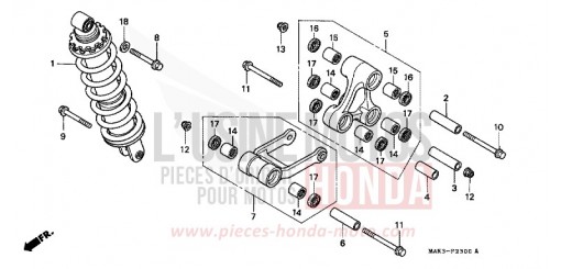 REAR CUSHION SLR650V de 1997